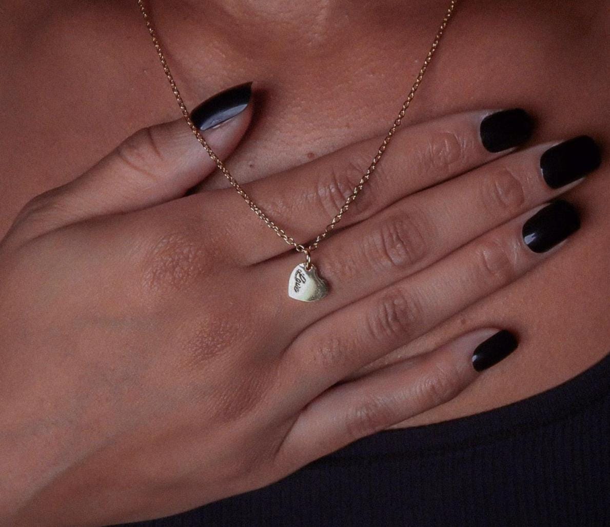 Engravable Heart Necklace