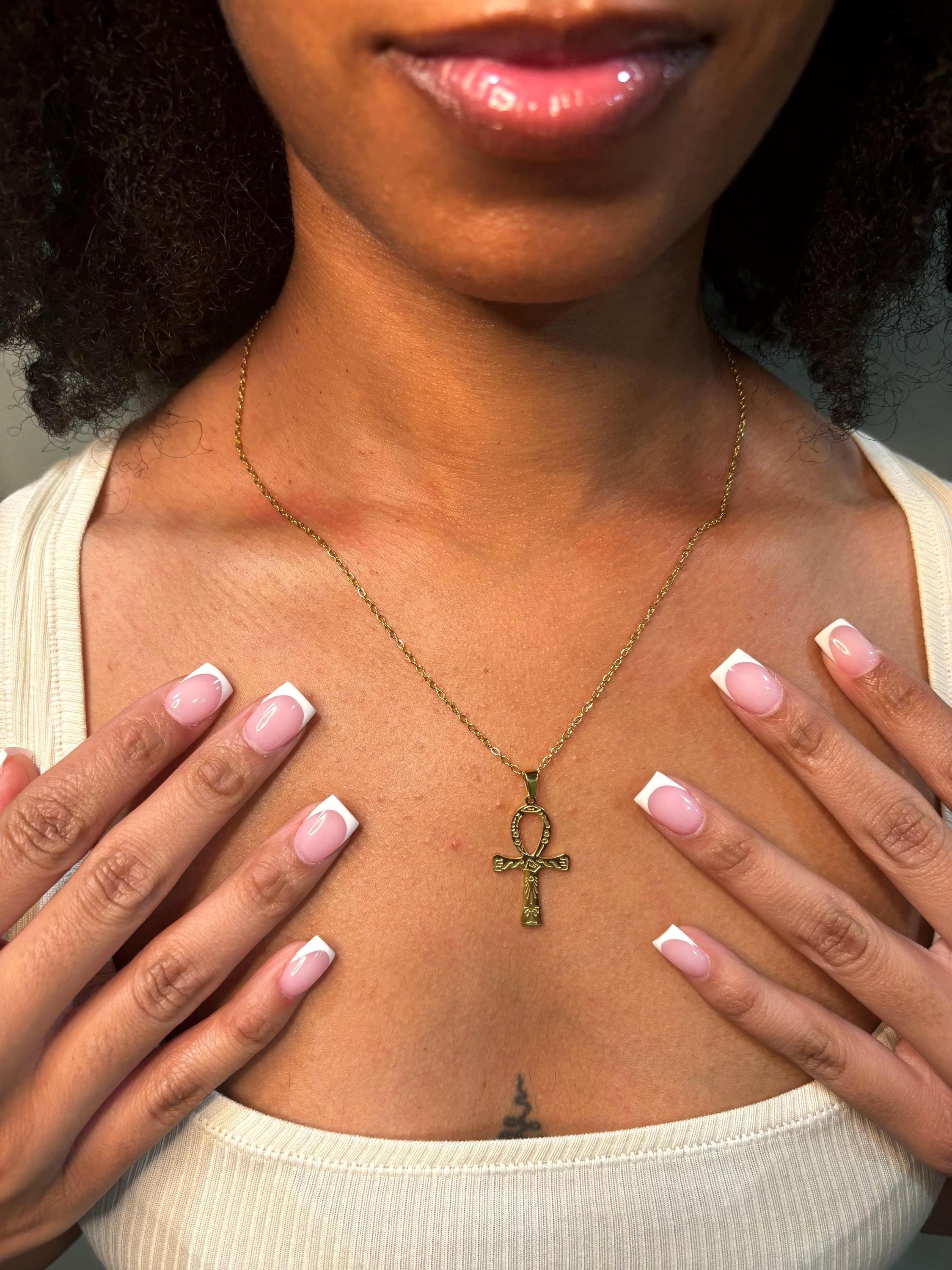 Gold Ankh Necklace: Egyptian Symbol of Life