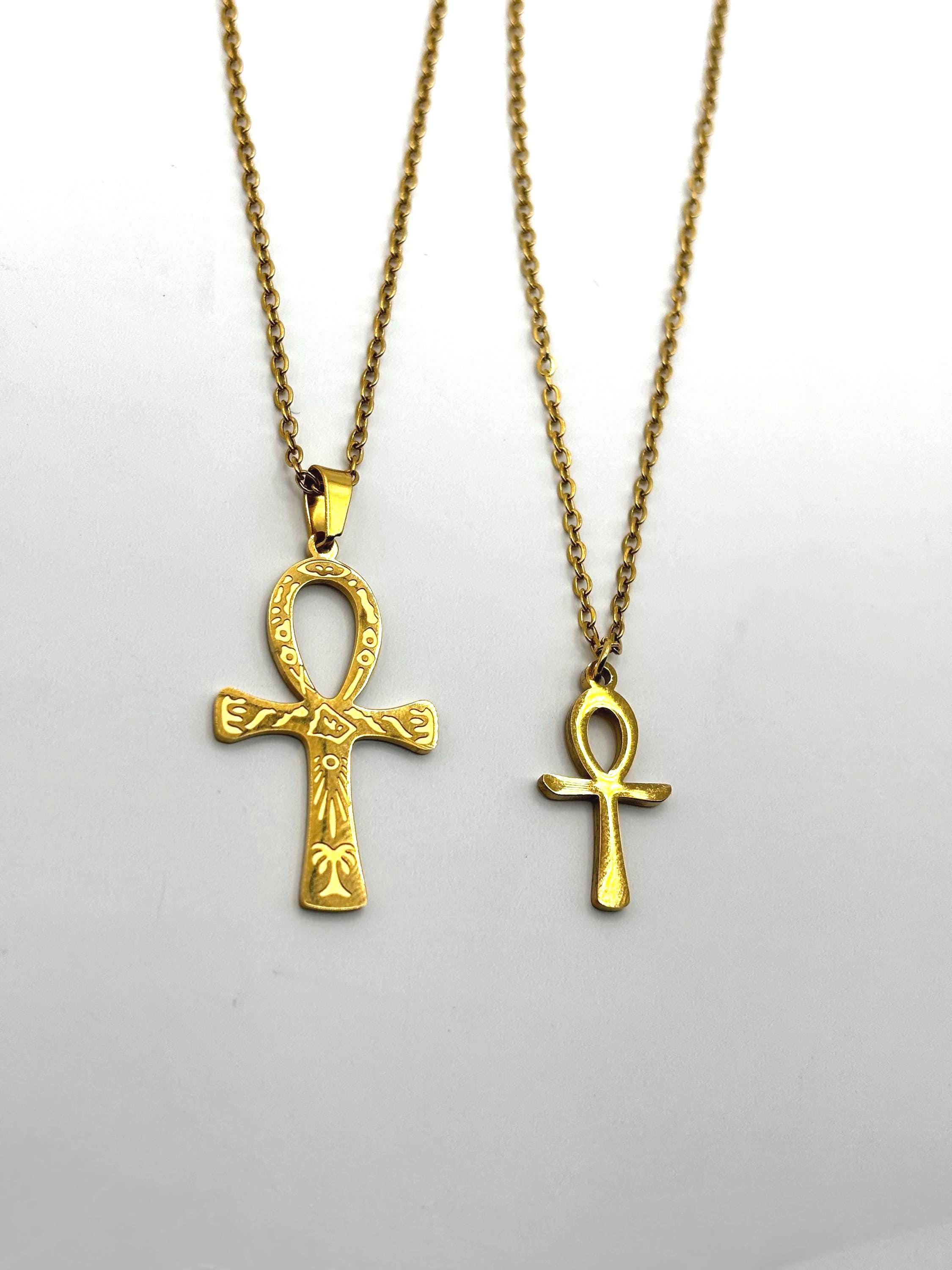 Gold Ankh Necklace: Egyptian Symbol of Life