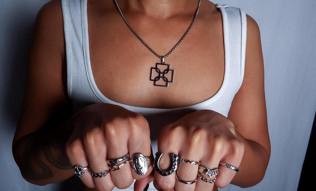 Geo Cross Necklace