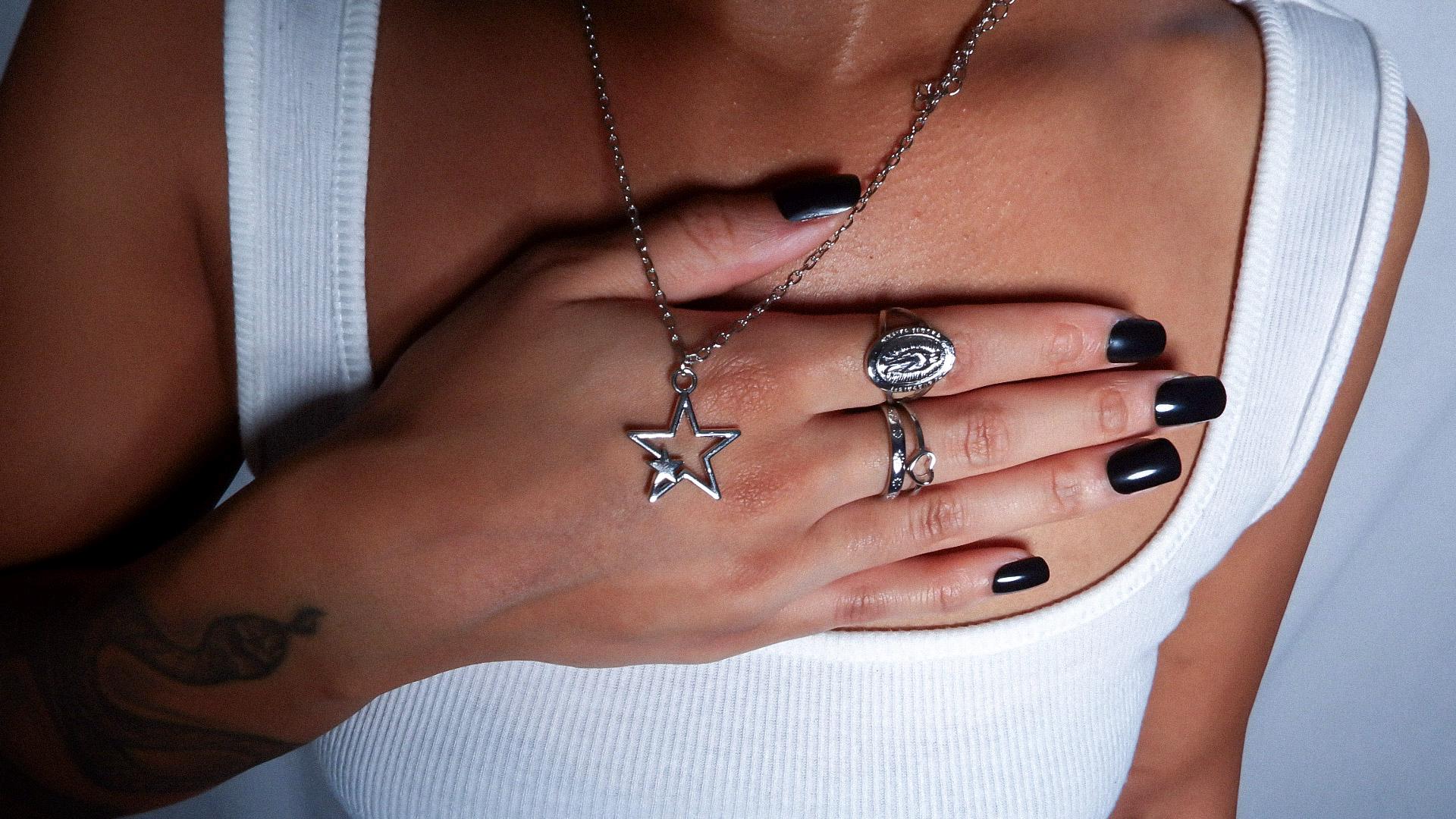 Double Star Pendant Necklace
