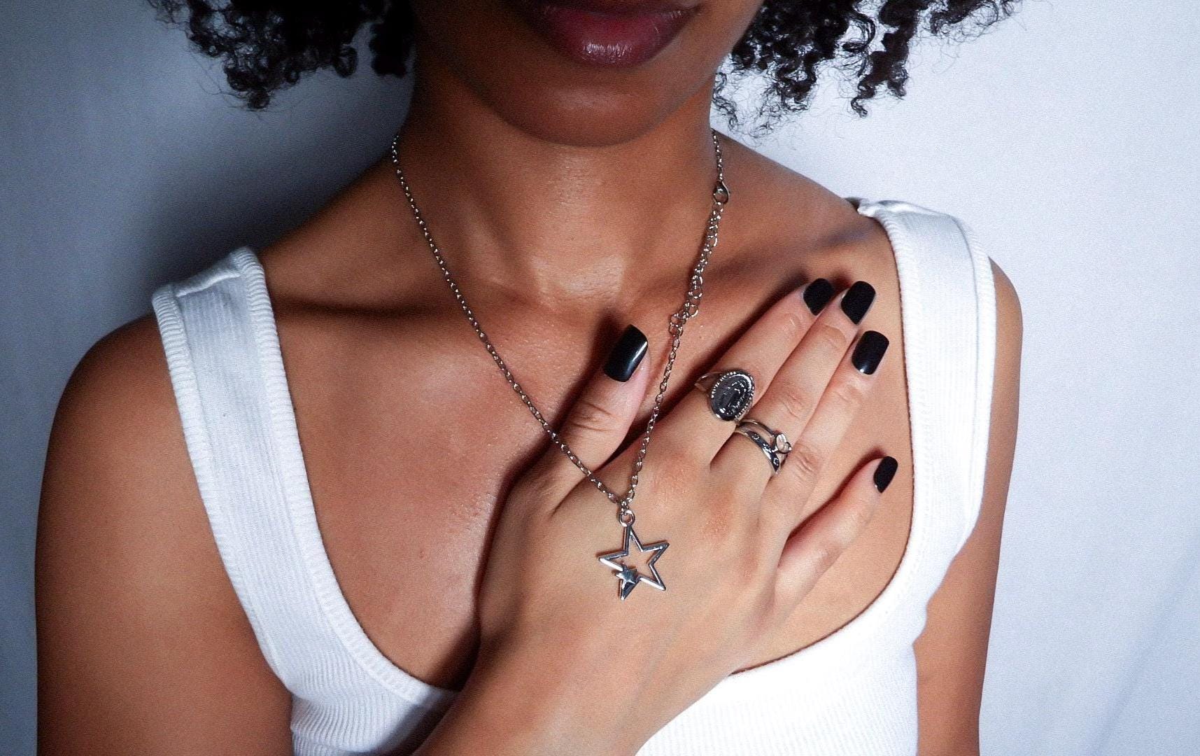 Double Star Pendant Necklace