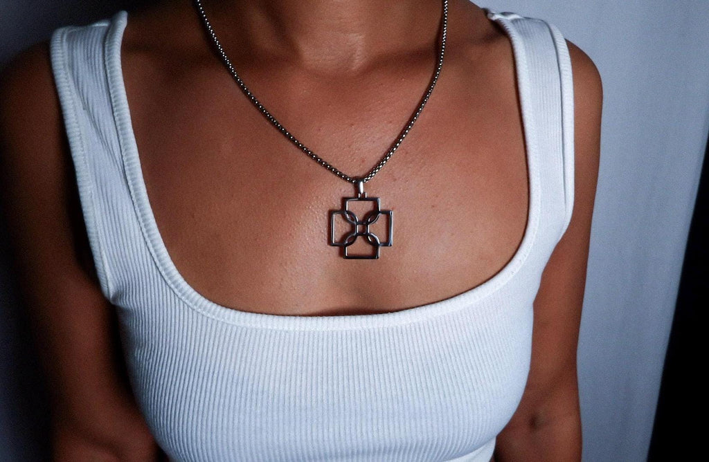 Geo Cross Necklace