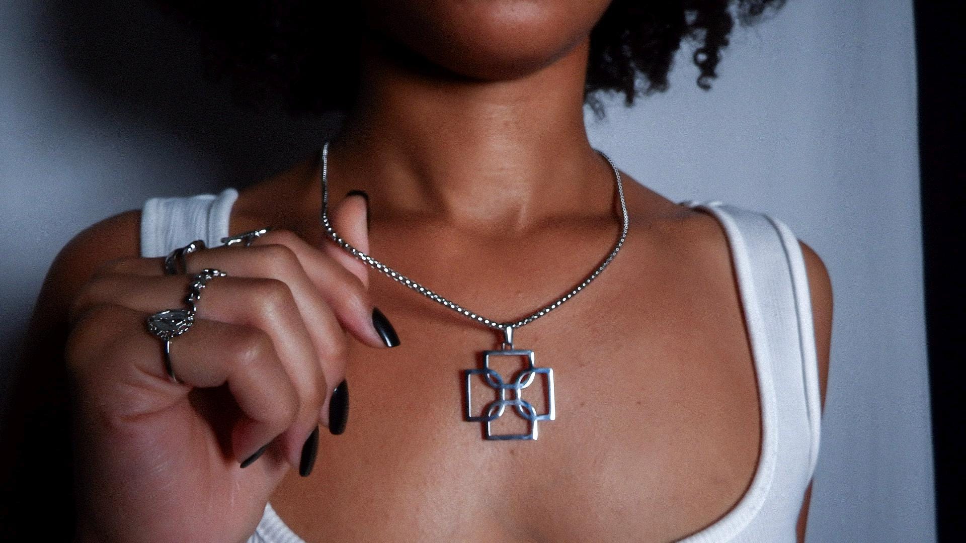 Geo Cross Necklace