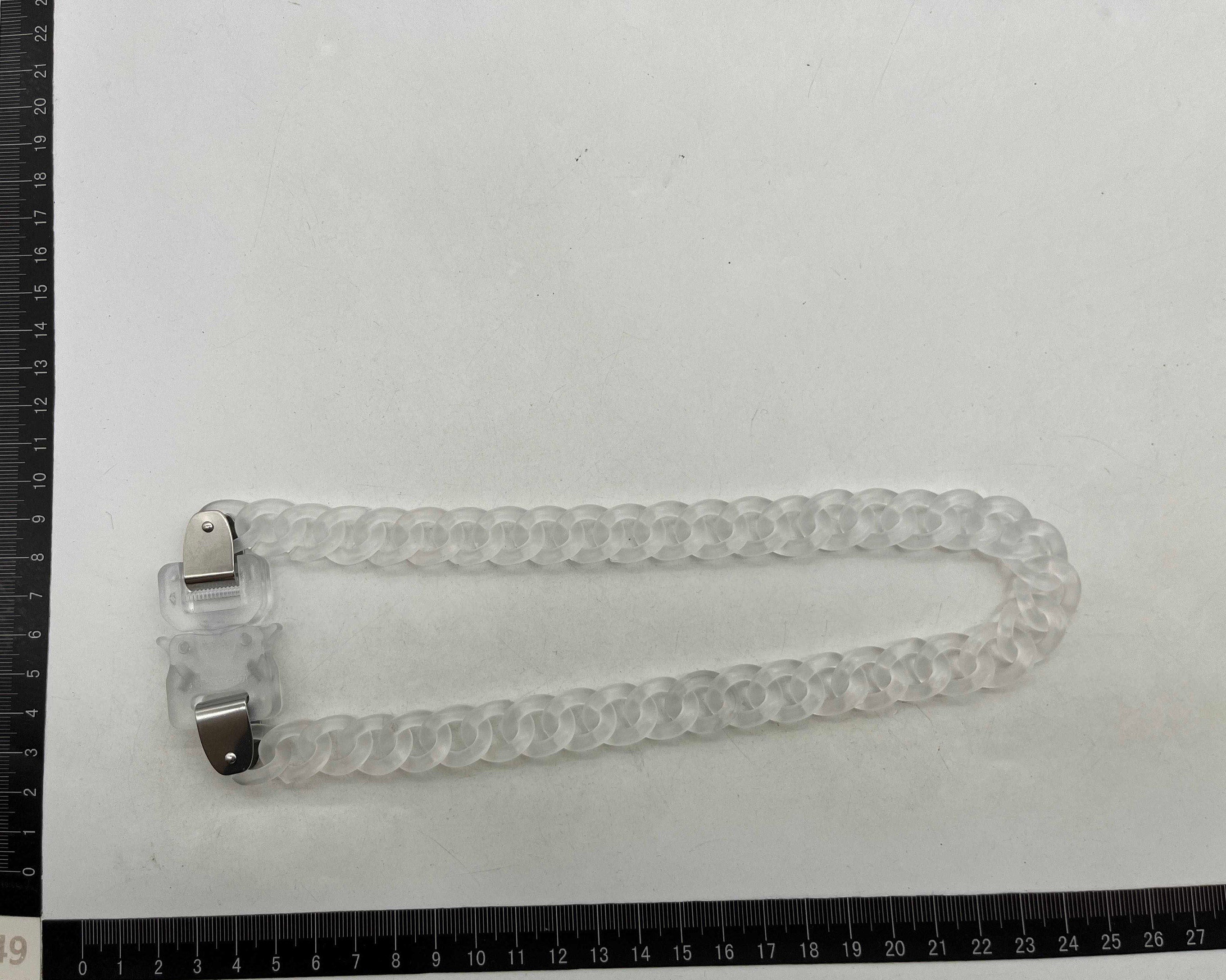Transparent Buckle Chain Necklace Bracelet Bundle